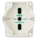 Universal outlet insert ivory