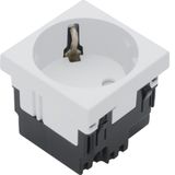 socket outlet 1-g Rastec 33° pure white