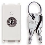 2P NO 16A push button +000-key white