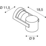 OCULUS CW 10,5W 2000-3000K 230V IP20 black