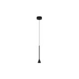 Triac Dimmable Black Aluminium  LED 6 Watt 220-240 Volt  262Lm 3000K IP20  D: 6 H: 200 cm Adjustable Height