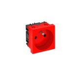 STD-F0 SRO1 0° socket, with earthing pin, single