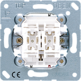 2-gang blind switch insert, 1-pole push 539VU