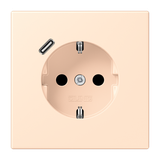 SCHUKO socket with USB type C LC32123 LC1520-18C238