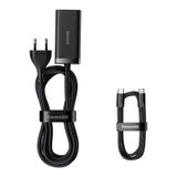 Desktop Fast Charger GaN3 Pro 100W 2xUSB + 2xUSB-C QC4+ PD3.0 with USB-C 1.5m Cable, Black