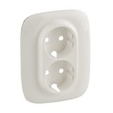 Cover plate Valena Allure - 2x2P+E socket - German standard - pearl