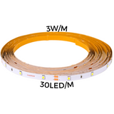 LED strip 3W/m 30led/m 12V IP20 3000K 333Lum/m 60'000h CRI>90 (5m) THORGEON