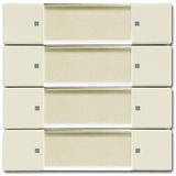 6737/01-82 CoverPlates (partly incl. Insert) Remote control ivory white