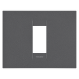 GEO PLATE - IN PAINTED TECHNOPOLYMER - 1 MODULE - SATIN BLACK - CHORUSMART