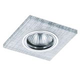 Kony LED Recessed Light GU10 Square Crystal