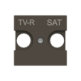 N2250.1 AN Cover plate for TV-R/SAT - 2M - Anthracite