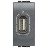 USB socket LivingLight 2 modules anthracite