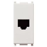 RJ12 phone jack 6/6 white