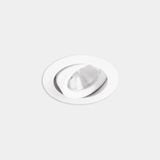 Downlight Play Flat Round Adjustable White IP23