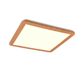 Camillus LED ceiling lamp 40x40 cm wood