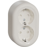 Renova Surf DSO Earth Screwless White Socket