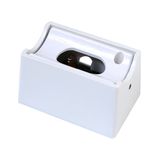 Lamp holder S14d metal housing white