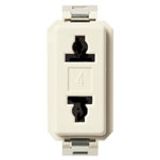 2P 15A USA+EU outlet for ø4mm plug