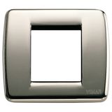 Rondò plate 1-2M metal black chrome