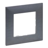 1-GANG PLATE BRUSHED MEDIUM GREY