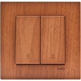 Novella Walnut Tree Two Gang Switch-Two Way Switch