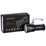 LED Flashlight 10W 800Lm IP44 (165x110x75mm) + 18650 Accumulator 3x2300mAh THORGEON