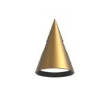 Spot Conical Gold Hoop