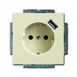 20 EUCBUSB-82-500 Socket Outlets ivory white - 63x63