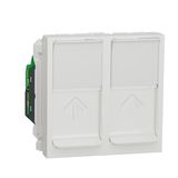 RJ45 DOUBLE CAT5 UTP OUTLET 2MOD