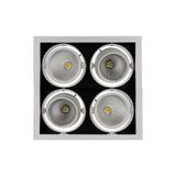 MODERN-DAY 4x1LED COB CITIZEN  40st 230V 4x27W IP20 WW DOWNLIGHT square