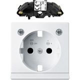 Expansion set LED lighting for SCHUKO sockets, polar white, System M