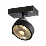 KALU 1 QPAR111, Wall and Ceiling luminaire, black, max. 75W