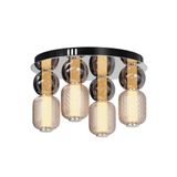 Modern Drop Ceiling lamp Chrome