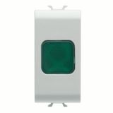 SINGLE INDICATOR LAMP - GREEN - 1 MODULE - WHITE - ANTIBACTERIAL - CHORUSMART