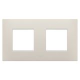 EGO INTERNATIONAL PLATE - IN TECHNOPOLYMER - 2+2 MODULES HORIZONTAL - NATURAL BEIGE - CHORUSMART