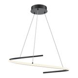 Modern Curve Pendant lamp Black