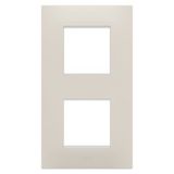 EGO INTERNATIONAL PLATE - IN TECHNOPOLYMER - 2+2 MODULES VERTICAL - NATURAL BEIGE - CHORUSMART