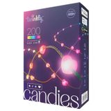 Twinkly Candies – 200 Heart-shaped RGB LEDs, Green Wire, USB-C