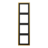 4-gang frame, shiny gold LS984GGO