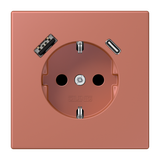 SCHUKO socket with USB charger LC32121 LC1520-15CA236