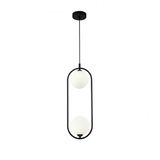 Modern Ring Pendant Lamp Black