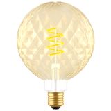 LED Filament Bulb - Globe G125 E27 5W 400lm 2200K 330°  - Dimmable - Pineapple