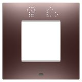 EGO SMART INTERNATIONAL PLATE - IN PAINTED TECHNOPOLYMER - 2 MODULES - COPPER - CHORUSMART