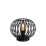 Lucide MANUELA - Table lamp - Ø 25 cm - 1xE27 - Black