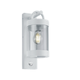 Sambesi wall lamp E27 matt white motion sensor