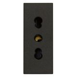 2P+E 16A P17/11 outlet black