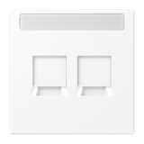 Centre plate for MJ f. 2 sockets LS1969-25NAWEWWM