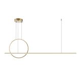 Modern Halo Pendant lamp Brass