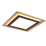 Morgan LED ceiling lamp 45x45 cm matt black/gold