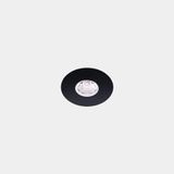 Downlight Play Flat Mini Round Fixed 3.2W LED warm-white 3000K CRI 80 47.6º Black IP54 322lm